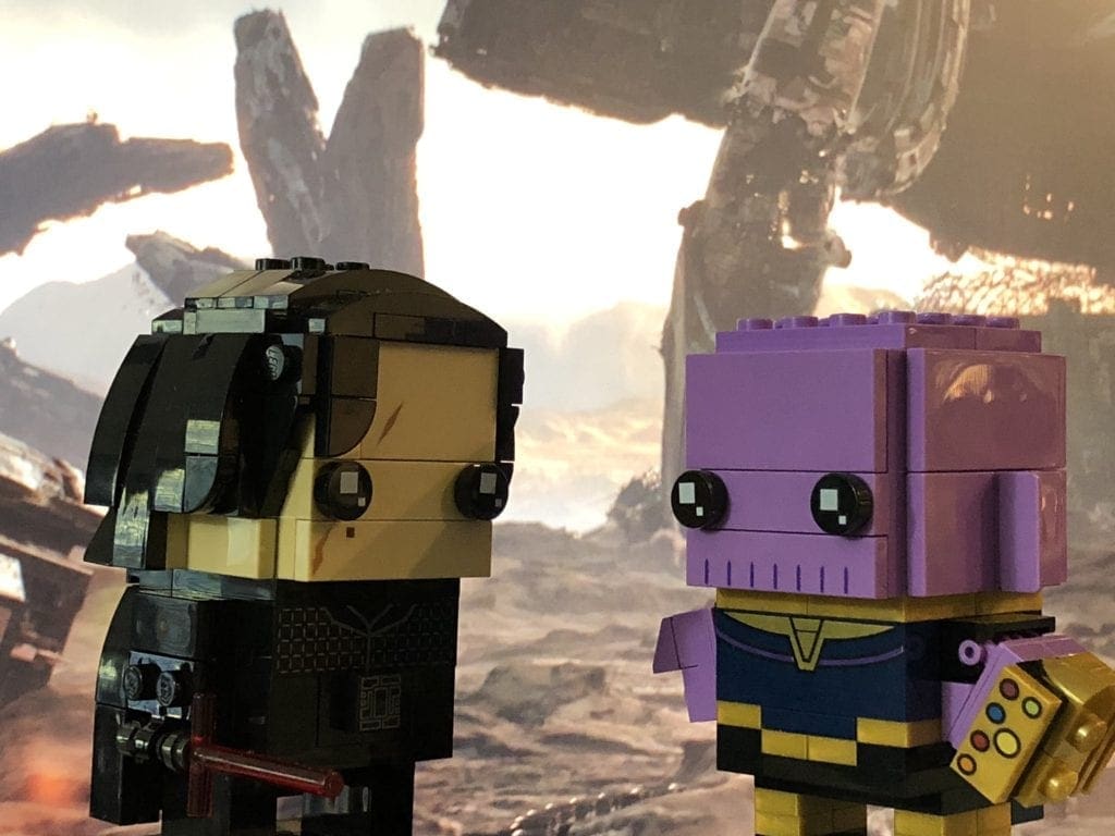 LEGO Brickheadz Star Wars Kylo Ren and Marvel Guardians of the Galaxy Thanos
