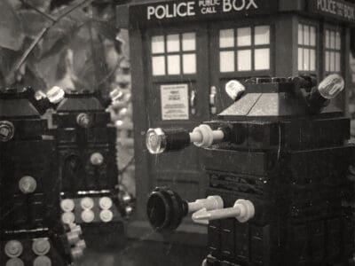 LEGO Brickheadz Doctor Who Daleks by J Aussy Design, Funko Pop TARDIS