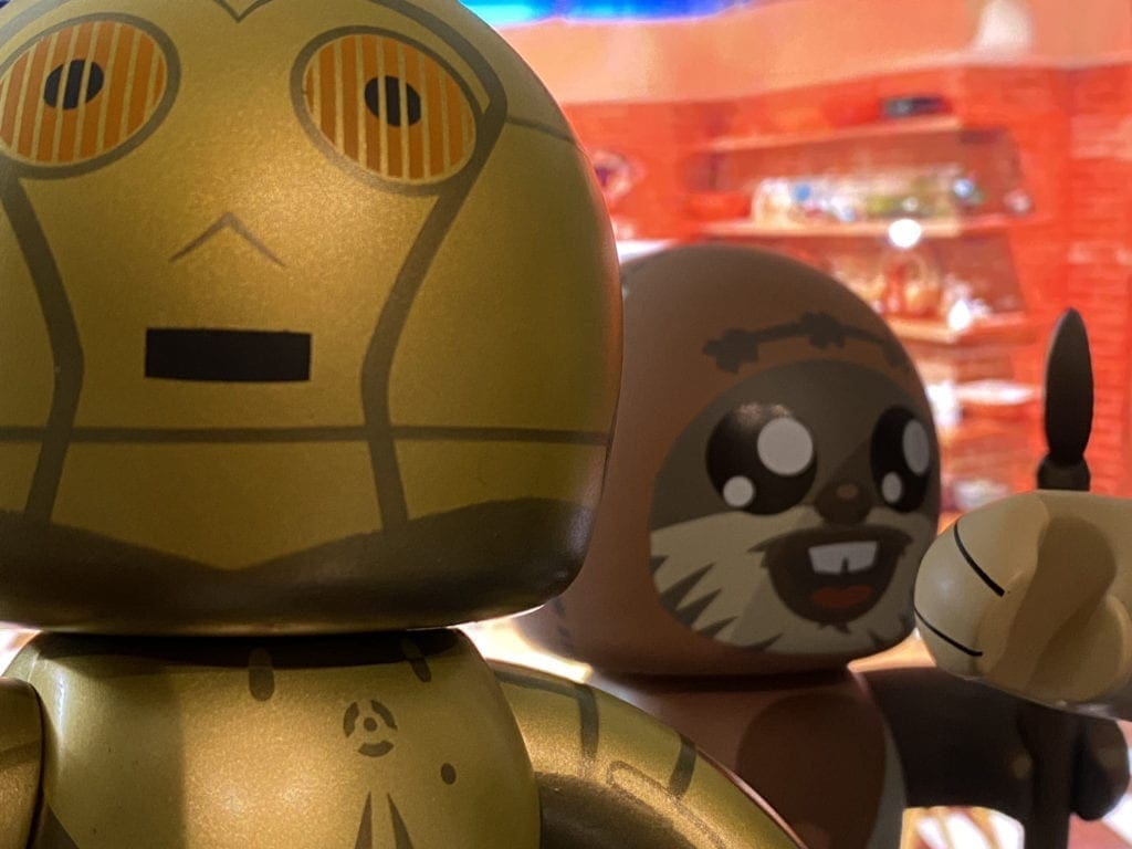 Mighty Muggs Star Wars Ewoks, C-3PO and Han Solo
