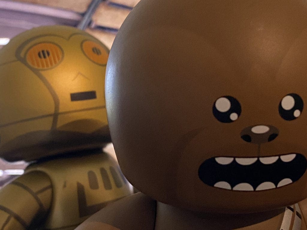 Mighty Muggs C-3PO and Chewbacca