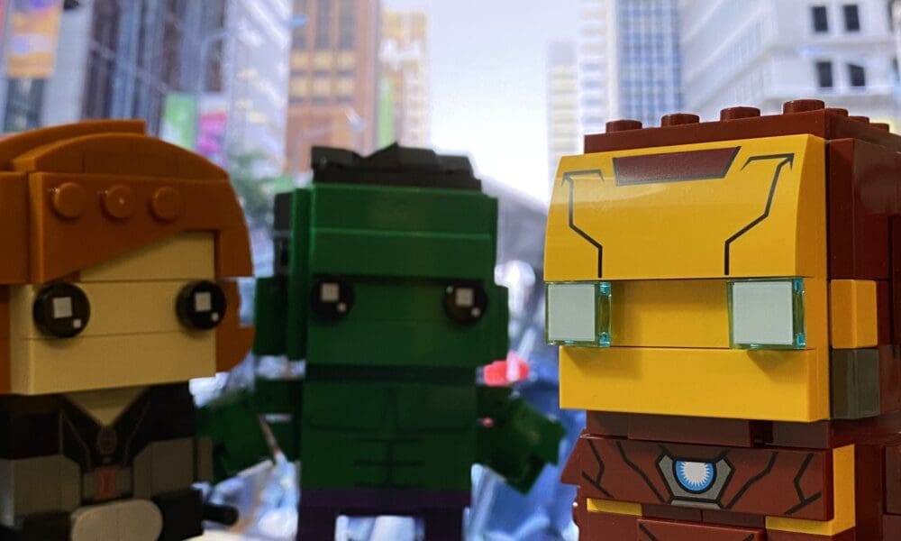 LEGO Brickheadz Marvel Avengers Iron Man, Black Widow and Hulk