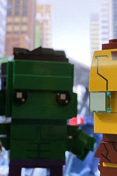 LEGO Brickheadz Marvel Avengers Iron Man, Black Widow and Hulk