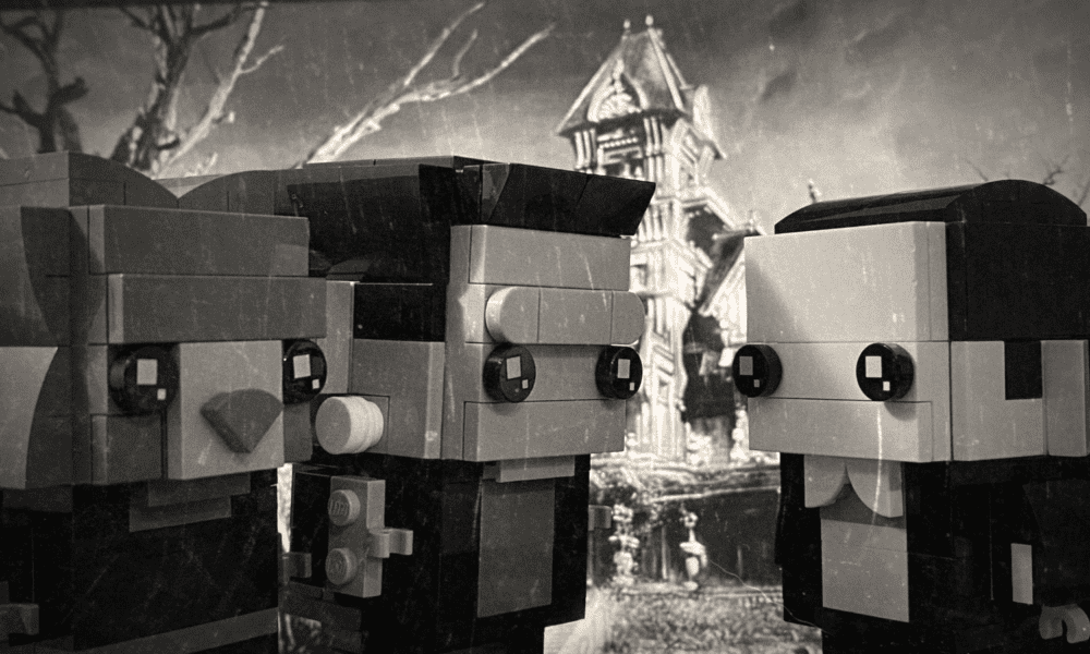 LEGO Brickheadz Universal Monsters Dracula, Frankenstein, and Wolfman