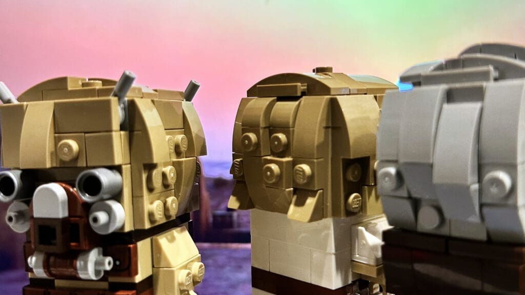 LEGO Brickheadz Star Wars Luke Skywalker, Obi Wan Kenobi and Tusken Raider