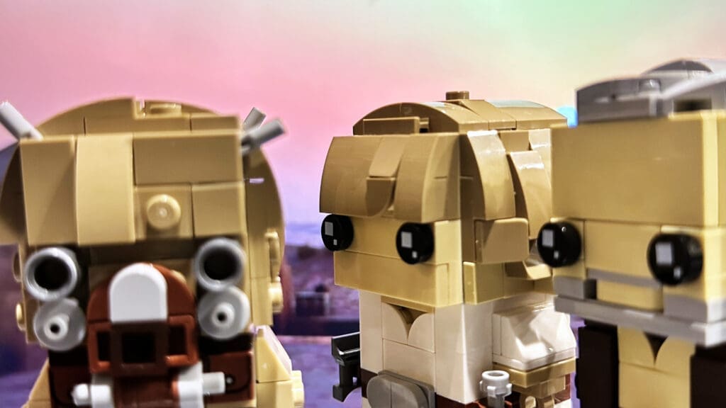 LEGO Brickheadz Star Wars Luke Skywalker, Obi Wan Kenobi and Tusken Raider