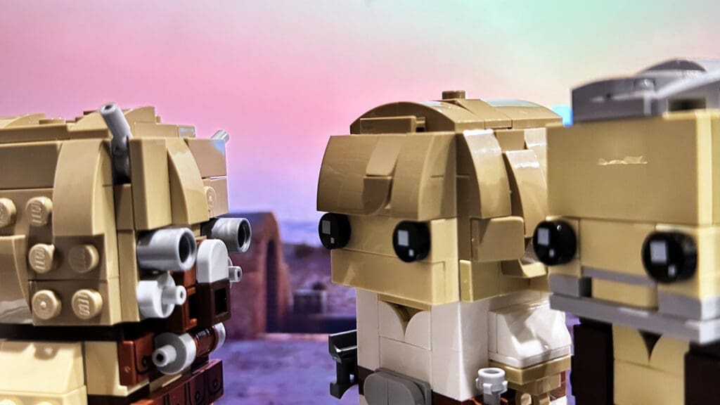 LEGO Brickheadz Star Wars Luke Skywalker, Obi Wan Kenobi and Tusken Raider