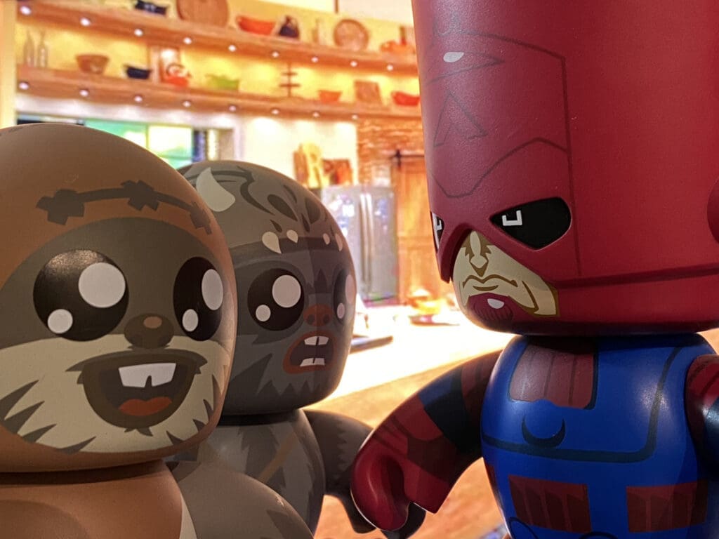 Mighty Muggs Star Wars Ewoks and Marvel Galactus