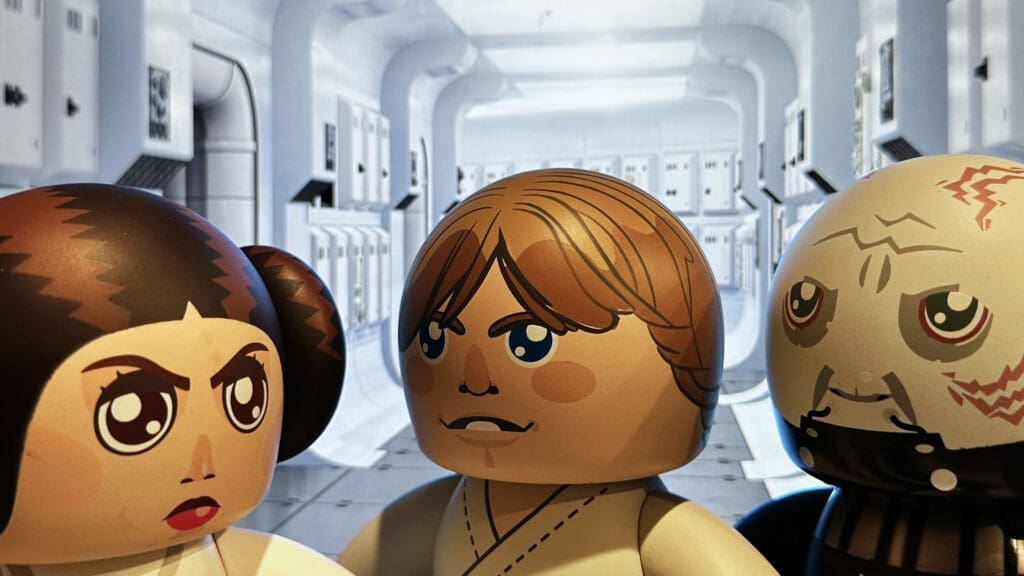 Mighty Muggs Star Wars Luke Skywalker, Princess Leia and Darth Vader