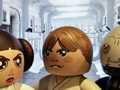 Mighty Muggs Star Wars Luke Skywalker, Princess Leia and Darth Vader