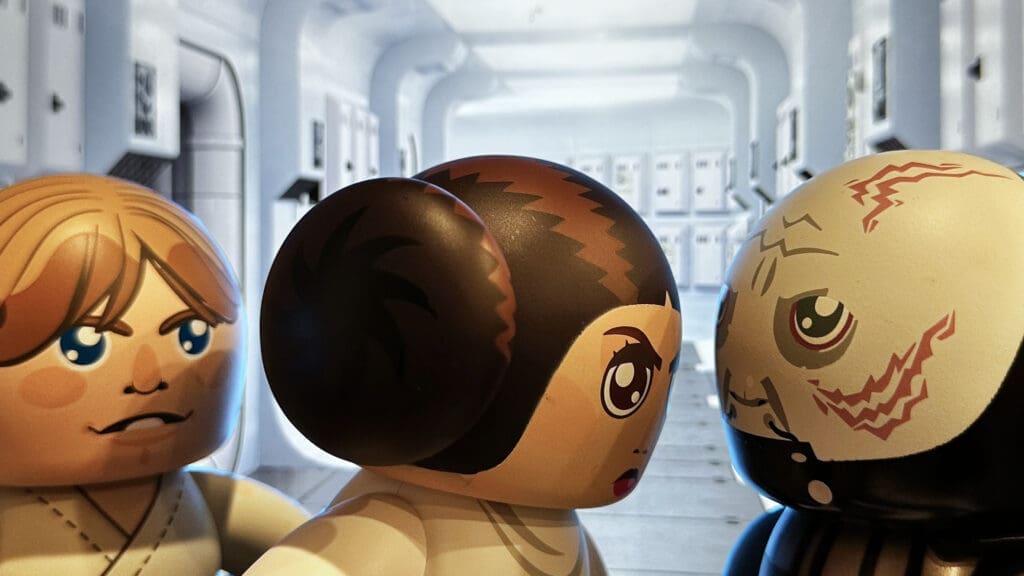 Mighty Muggs Star Wars Luke Skywalker, Princess Leia and Darth Vader