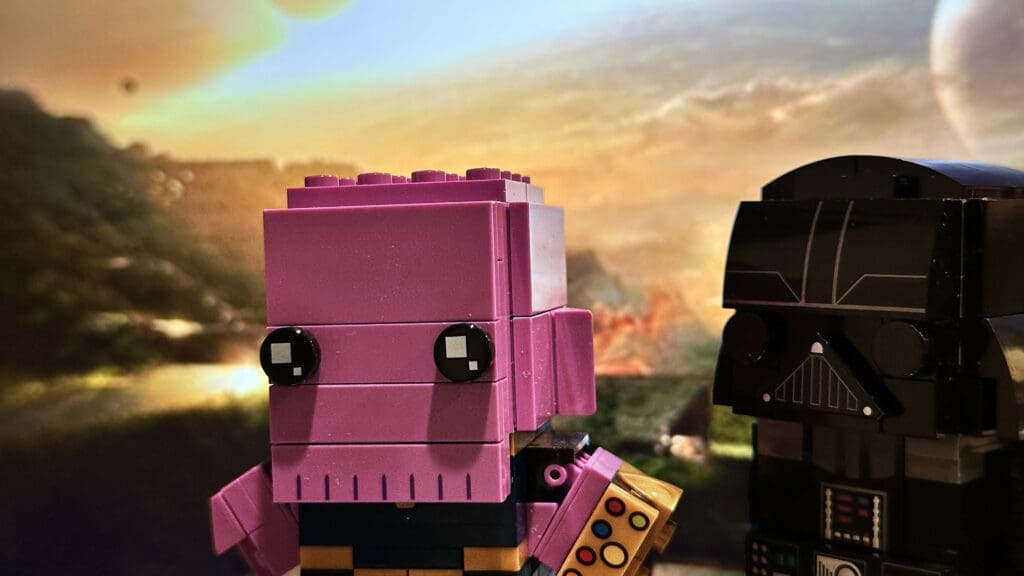 LEGO Brickheadz Marvel Thanos and Star Wars Darth Vader