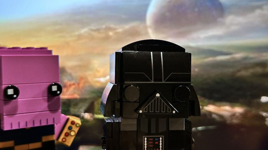 LEGO Brickheadz Marvel Thanos and Star Wars Darth Vader