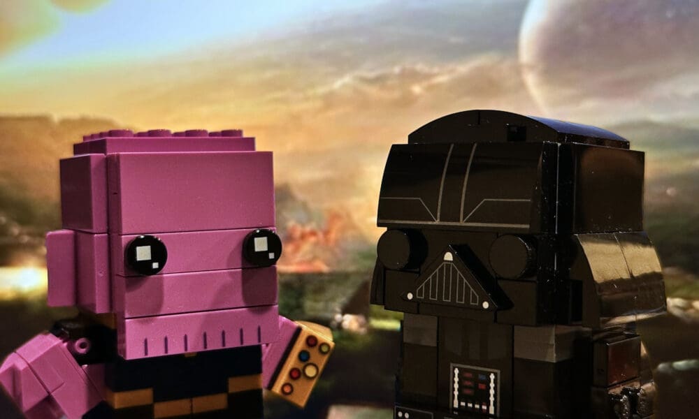 LEGO Brickheadz Marvel Thanos and Star Wars Darth Vader