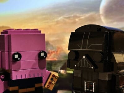 LEGO Brickheadz Marvel Thanos and Star Wars Darth Vader