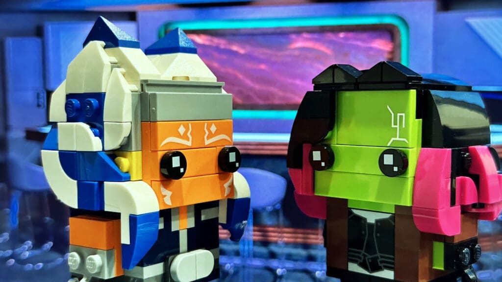 LEGO Brickheadz Star Wars Ashoka and Marvel Guardians of the Galaxy Gamora