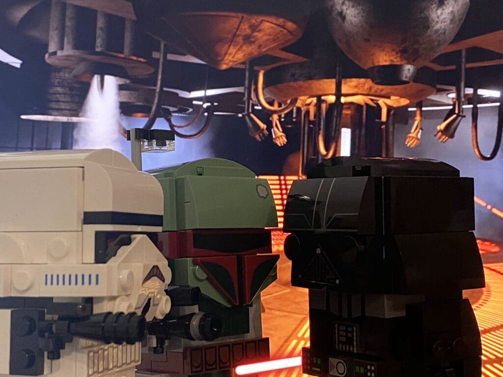 LEGO Brickheadz Star Wars Stormtrooper, Boba Fett, and Darth Vader