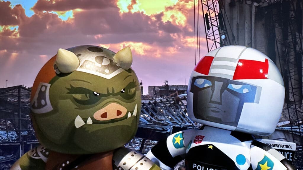 Mighty Muggs Star Wars Gamorrean Guard and Transformers Prowl