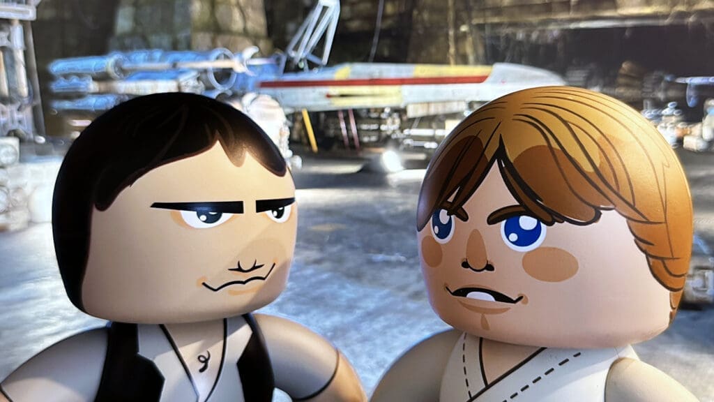 Mighty Muggs Star Wars Luke Skywalker and Han Solo