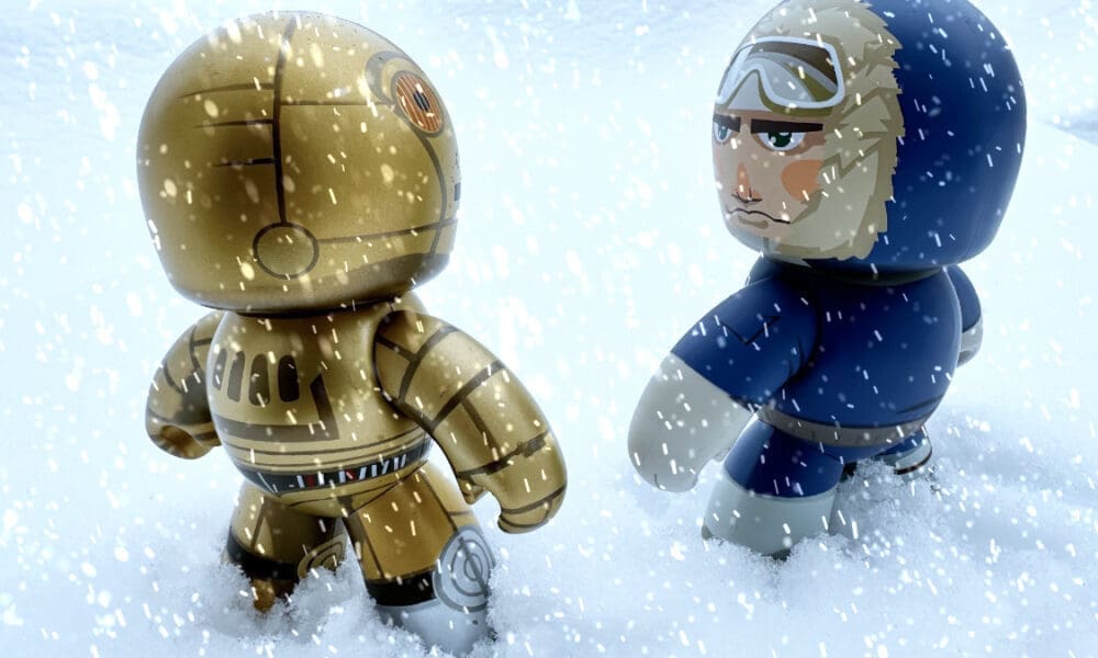 Mighty Star Wars Muggs Han Solo and C3PO on Hoth