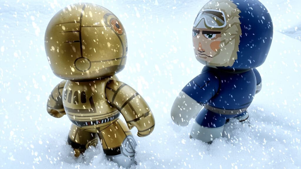 Mighty Star Wars Muggs Han Solo and C3PO on Hoth