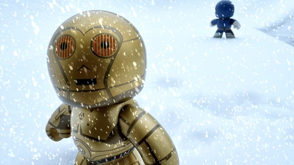 Mighty Star Wars Muggs Han Solo and C3PO on Hoth