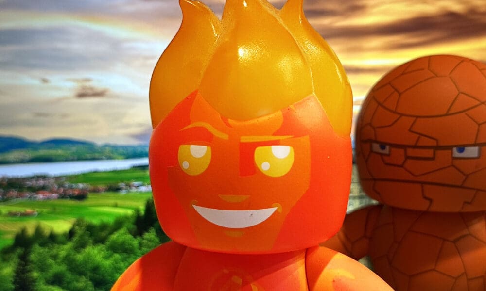 Mighty Muggs Doctor Doom, Human Torch, Thing