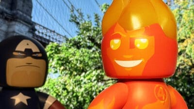 Mighty Muggs Human Torch and Captain America