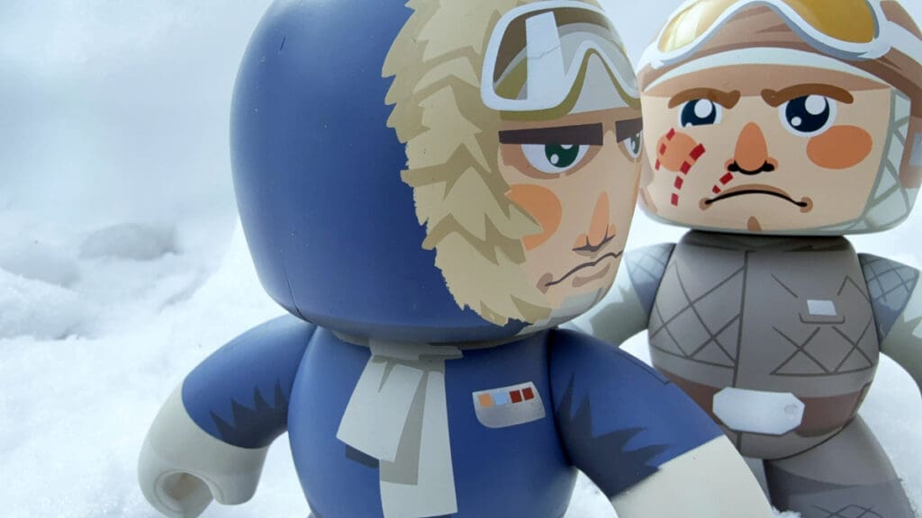 Mighty Muggs Star Wars Hoth Han Solo, Hoth Luke Skywalker