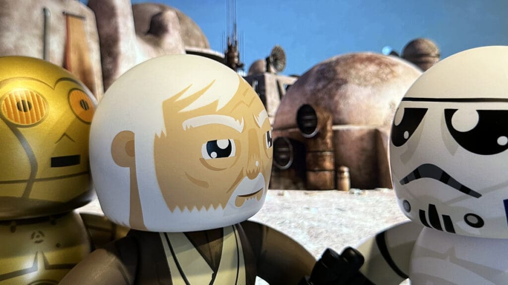 Mighty Muggs Star Wars C3PO, Obi Wan Kenobi, Stormtroopers