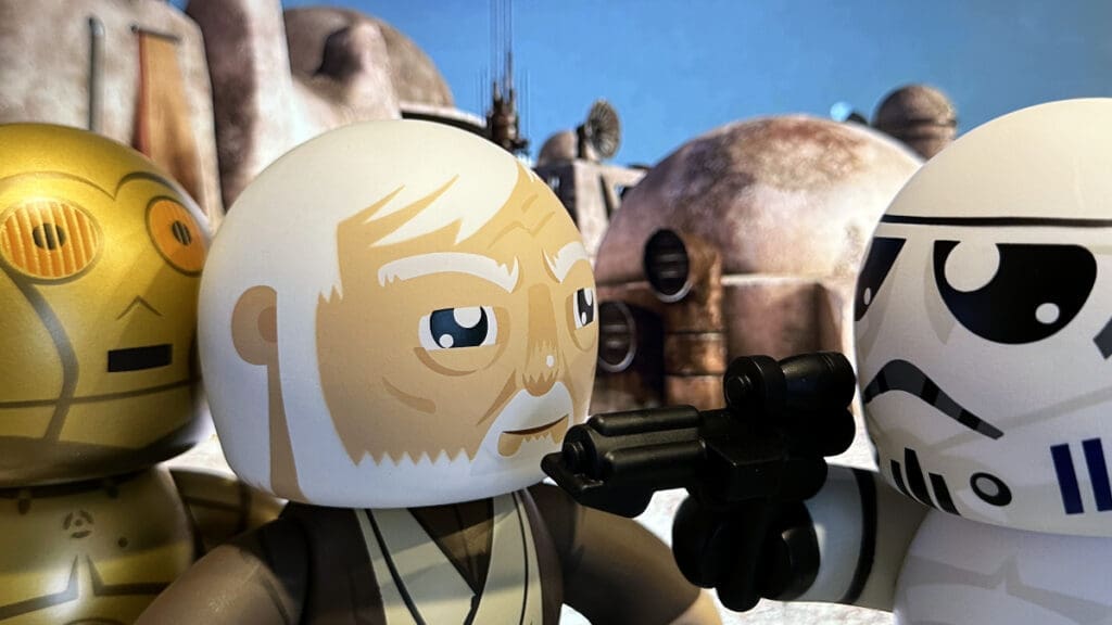 Mighty Muggs Star Wars C3PO, Obi Wan Kenobi, Stormtroopers