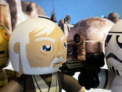 Mighty Muggs Star Wars C3PO, Obi Wan Kenobi, Stormtroopers