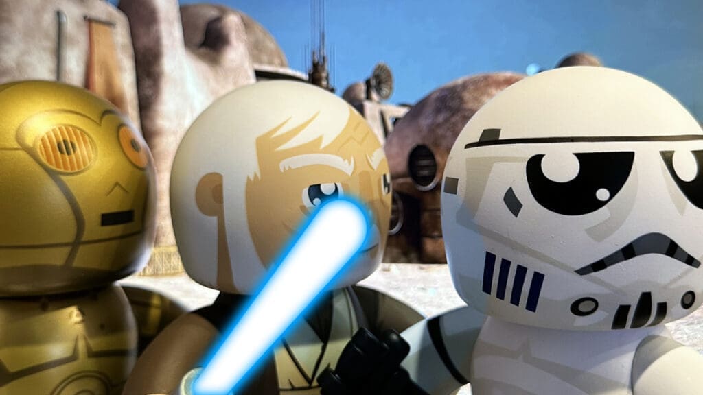 Mighty Muggs Star Wars C3PO, Obi Wan Kenobi, Stormtroopers