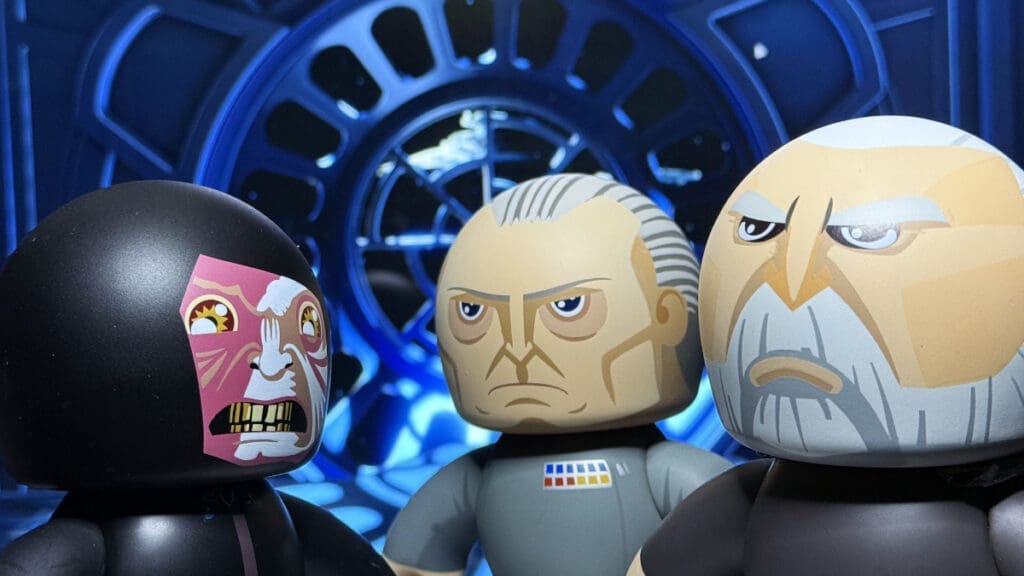 Mighty Muggs Star Wars Grand Moff Tarkin, Emperor Palpatine, Count Dooku