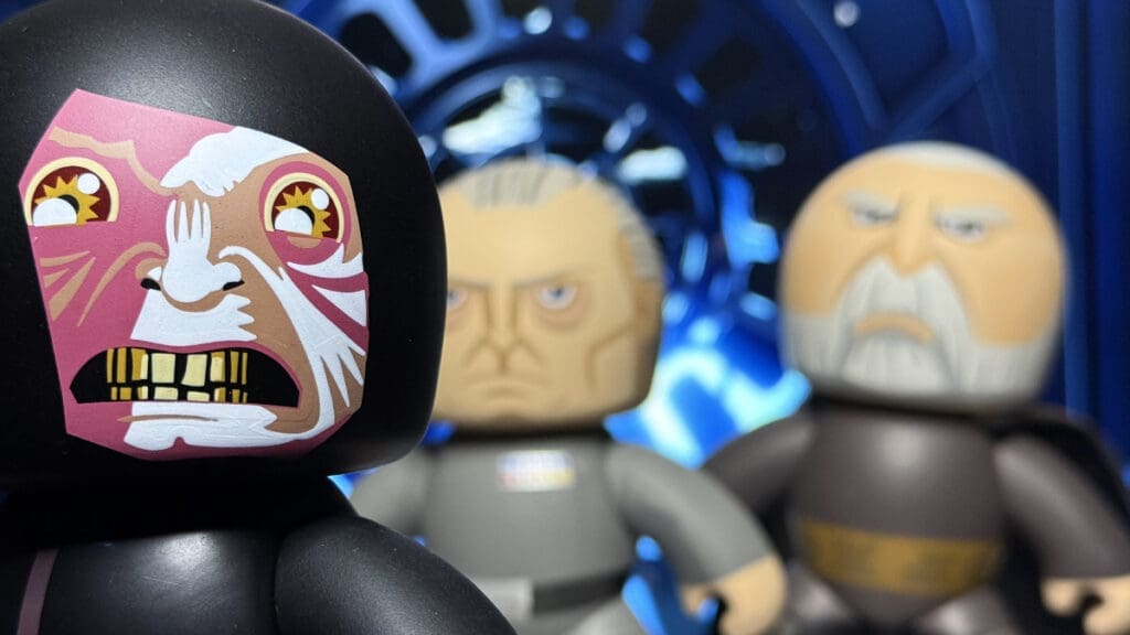 Mighty Muggs Star Wars Grand Moff Tarkin, Emperor Palpatine, Count Dooku