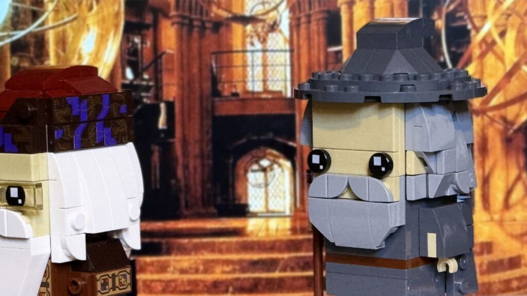 LEGO Brickheadz Harry Potter Professor Dumbledore, Lord of the Rings Gandolf