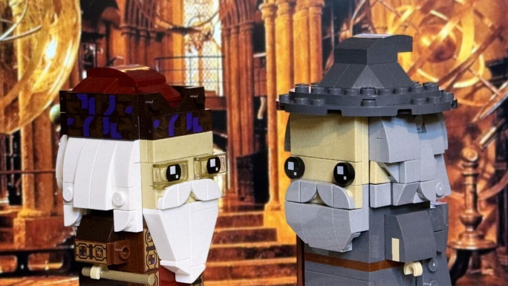 LEGO Brickheadz Harry Potter Professor Dumbledore, Lord of the Rings Gandolf