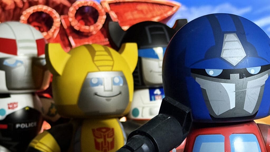 Mighty Muggs Transformers Prowl, Bumblebee, Jazz, Optimus Prime 