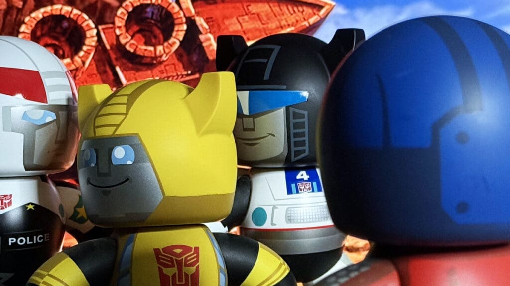 Mighty Muggs Transformers Prowl, Bumblebee, Jazz, Optimus Prime 